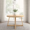 Plank+Beam Round Dining Table, 47" Solid Wood Kitchen Table, Farmhouse Table for 4 - 2 of 4