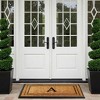 A1HC Natural Coir & Rubber Monogrammed 25"X57" Door Mat, Heavy Duty, Non-Slip Outdoor Entry Doormats - 3 of 4