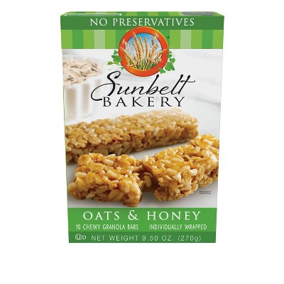 Sunbelt Bakery Oats & Honey Granola Bars 10ct