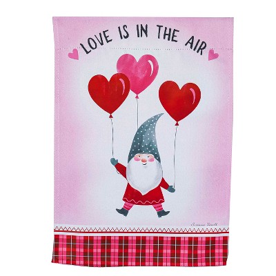 Love Gnome Garden Suede Flag