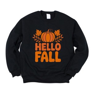 Simply Sage Market Hello Fall Pumpkin Distressed Sweatshirt - 1 of 4