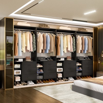 Besiost 30'' Closet Organizer with Wooden Drawers