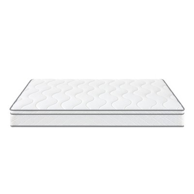 Dsvimoy Mattress Hybrid Gel Memory Foam with Pocket Coils for Cooling and Comfort, White, 43"*20"*20"