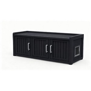 Gulches 3-in-1 Cat Litter Box Enclosure Multi-Functional as Cat House and Storage Cabinet, Front Door for Cleaning and Side Vent Window - 1 of 1