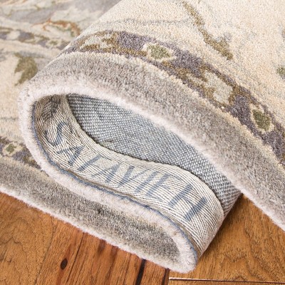 Gray and Beige Hand-Tufted Wool 4' x 6' Area Rug