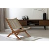 South Shore Balka Wood and Rope Lounge Chair Beige/Natural: Teak Frame, Polyester Rope, Handcrafted - 2 of 4