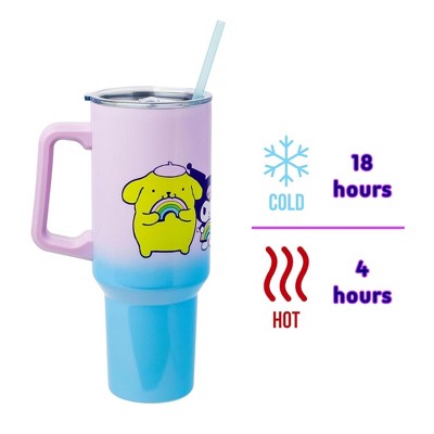 Hello Kitty 40oz Pink Blue Ombre Stainless Steel Travel Tumbler