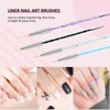 Saviland Professional - 9PCS Double-End Dotting Pens & Liner Brushes, Nail Art Design Kit for Salon & Home. (Size: 9 Count) - 4 of 4