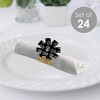 Big Dot of Happiness Adult 40th Birthday - Gold - Birthday Party Paper Napkin Holder - Napkin Rings - Set of 24 - 2 of 4