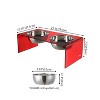 THE LICKER STORE Keaton Modern Acrylic Rectangular Elevated Pet Feeder - 4 of 4