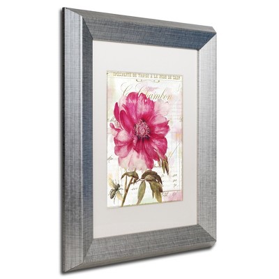Trademark Fine Art -Color Bakery 'Lepink With  Bee' Matted Framed Art