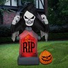 National Tree Company 6' Halloween Grim Reaper Inflatable Decoration - 2 of 3