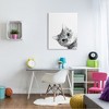 Stupell Industries Monochrome Cat Kitten Peeking Glasses Portrait Canvas Art - 3 of 4