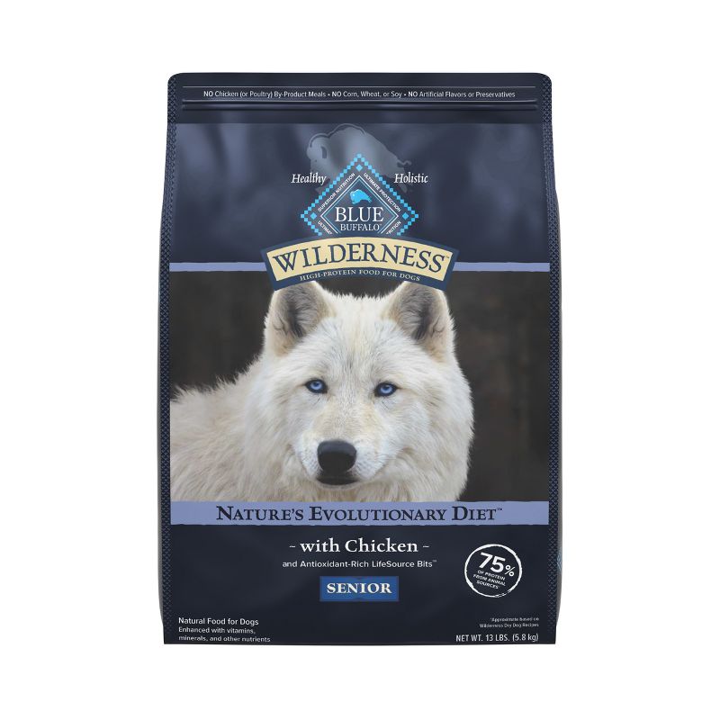 Blue Buffalo Wilderness Senior Dry Dog Food with Chicken Flavor - 13lbs, 1 of 12
