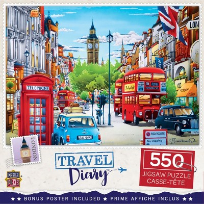 MasterPieces Travel Diary - London 550pc Puzzle