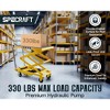 AMERLIFE Hydraulic Lift Table Cart, 330lbs Capacity 50" Lifting Height, Double Scissor Lift Table with 4 Wheels and Non-Slip Pad - 2 of 4