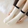 Anna-Kaci Women's 3 - Pack Cable Knit Crew Socks with Soft Comfortable Fabric and Contrast Cuff Detail - 4 of 4