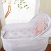 Everyday Kids 2-Pack Bassinet Sheets - 100% Cotton Jersey Knit Dots & Hearts, Fitted Sheets for Baby Girl, Fits Oval & Rectangle Mattresses - 3 of 4