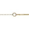 Guili 14K Gold Plated Dual Chain Bracelet with Circular Charm Combines Layered Style and Sleek Shine for a Chic, Modern Everyday Jewelry Look - 2 of 3