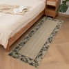 Floral Machine Washable Area Rugs Modern Bordered Rugs for Living Room - 3 of 4