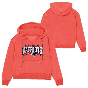 NFL New England Patriots Women's Hooded Sweatshirt - 1 of 3