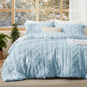 Bedsure Tufted Comforter Set – Boho Farmhouse Embroidered Bedding - 1 of 4