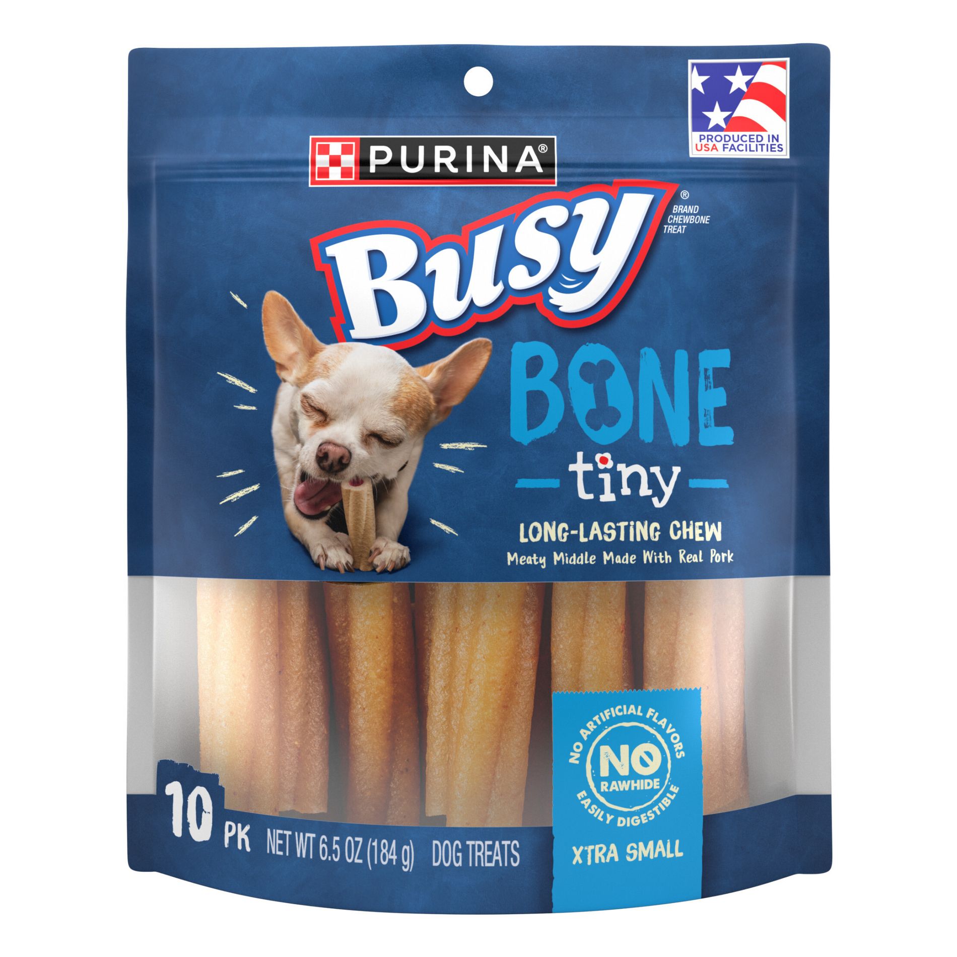 Purina Busy Bone Tiny Chewy Pork Flavor Dog Treats
