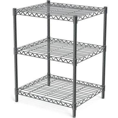 MaseiKar 3 Tier Grey Storage Racks and Shelving,Heavy Steel Material Pantry Shelves,Suitable for Warehouses, Closets, Kitchens