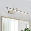 Dewdrop LED Picture Light for Wall Art, Adjustable Brushed Nickel Frame Lighting - 3 of 4