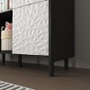 Kumasinova Buffet Sideboard with 1/2 Doors,Chic Kitchen Storage Cabinet,2-Drawer Coffee Bar Cabinet for Kitchen&Dining Room,Accent Cabinet - 4 of 4