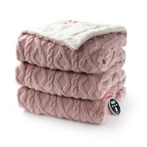 Heated Throw Blanket, Soft Washable Electric Blanket, Heating Blanket for Bedding, With 10 Heat Settings, Sofa and Bed - 1 of 4