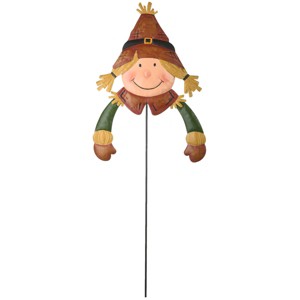 26" Scarecrow Gal Garden Stake - National Tree Company - 1 of 4