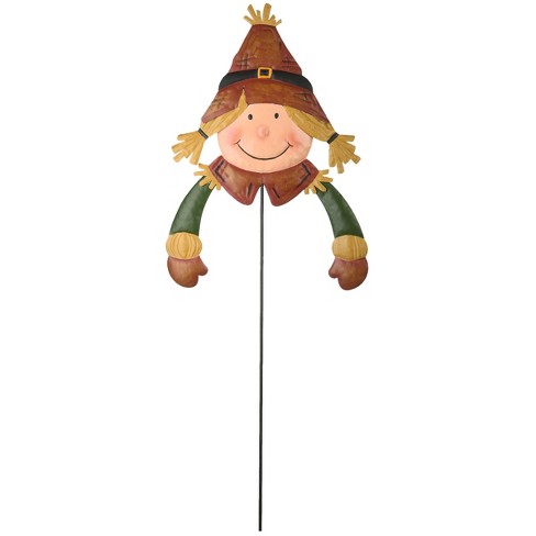 26" Scarecrow Gal Garden Stake - National Tree Company - image 1 of 4