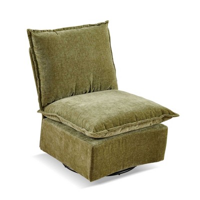 NicBex Chenille Fabric Glider Rocking Chair,Upholstered Swivel Recliner Chairs with High Backrest,Cozy Rocking Chair,Nursing Chair for Bedroom