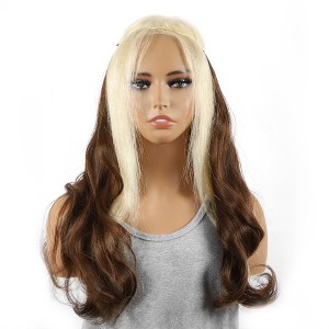 Unique Bargains Women's Big Wavy Hair Extensions High Temperature Fiber Brown 1 Pc - 1 of 3