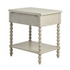 NicBex 1-Drawer Nightstands Solid Wood with Turned Legs, Morocco Finish & Lower Shelf, Farmhouse Style for Living Space, Natural - 3 of 4