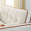 LOVMOR Pull Out Sleep Sofa Bed, with side pockets, Adjsutable Backrest and Lumbar Pillows, for Apartment, Office, Living Room - 4 of 4