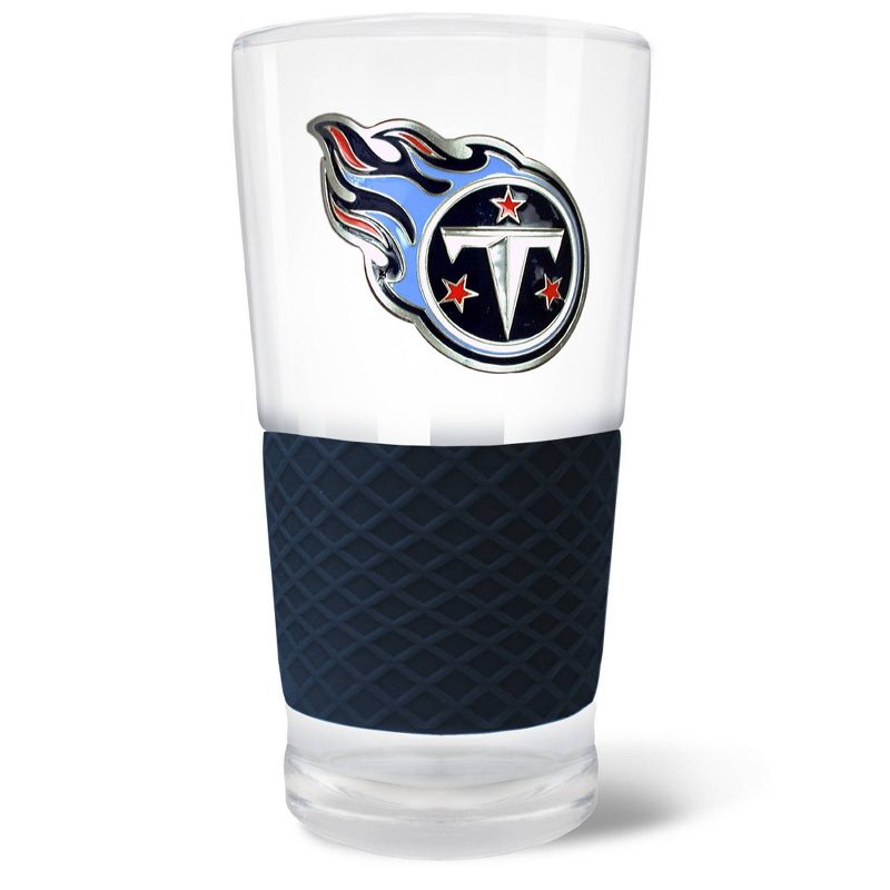 NFL Tennessee Titans 22oz Pilsner Glass with Silicone Grip, 1 of 2