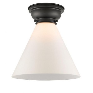 Cone - 1 Light Flush Mount In Industrial Style-11.4 Inches Tall and 12 Inches Wide - 1 of 1