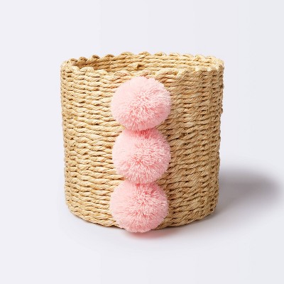 Assassin Overbevisende Virkelig Small Paper Rope Decorative Basket Pink - Cloud Island™ : Target