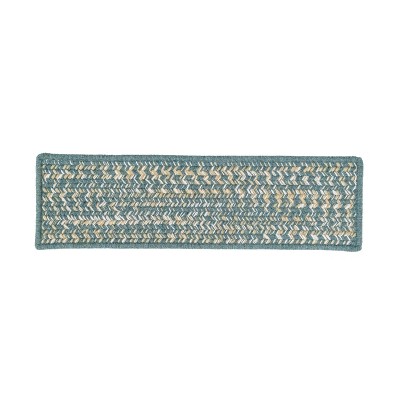 Colonial Mills Monterey Wool Tweed Stair Treads - Teal 8"x28" (SET 7)