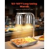 VEVOR Food Heat Lamp, 500W Bulbs, Commercial Food Warmer Light, Electric Stainless Steel French Fry Heating Lamp, Free-standing, Silver - 3 of 4