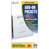 C-Line® Add-On Filing Pocket, 8-3/4" x 5-1/8", 10 Per Pack, 5 Packs - 2 of 4