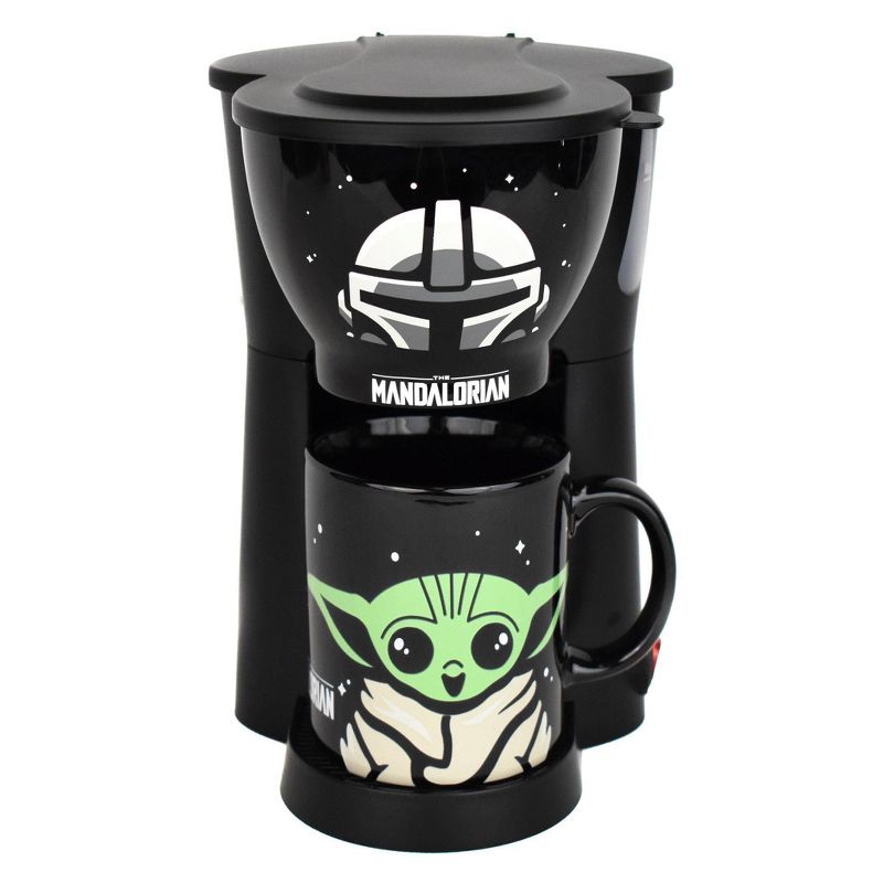 Uncanny Brands Star Wars Mandalorian Single Cup Coffee Maker with Mug, 1 of 17