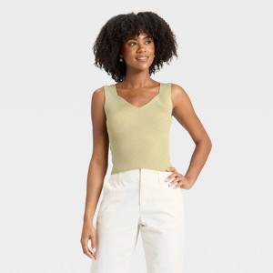 Women's V-Neck Sweater Tank - A New Day™ - 1 of 3