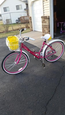 schwinn lulu pink cruiser