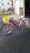 schwinn lulu pink cruiser