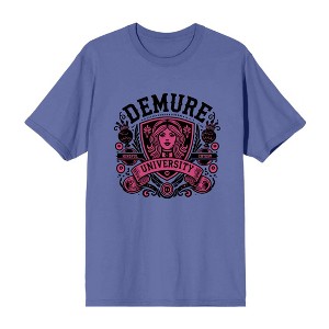 Demure University Adult Crew Neck Short Sleeve Tee - 1 of 3