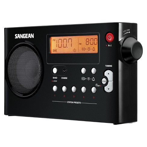 Ongepast Twee graden Gek Sangean Pr-d7 Portable Am/fm Rechargeable Compact Digital-tuning Radio  (black) : Target