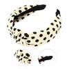Unique Bargains Women's Elegant Twill Dot Knotted Hairband 6.69"x5.12" 1 Pc - 3 of 3